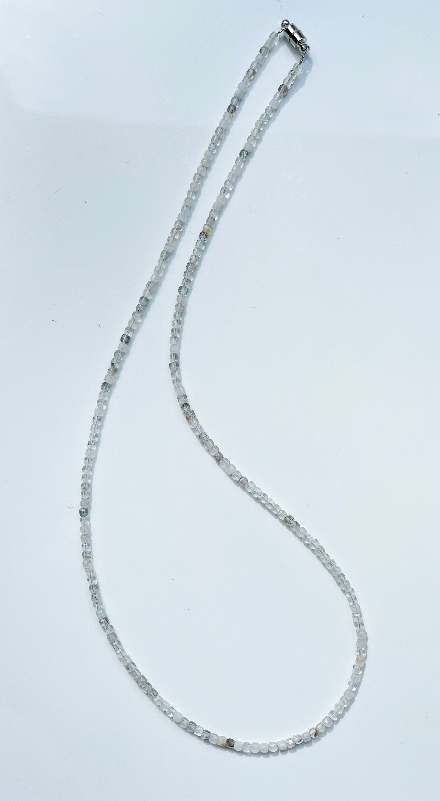 "Diamond Ether" – Herkimer Diamond Micro-Faceted Necklace