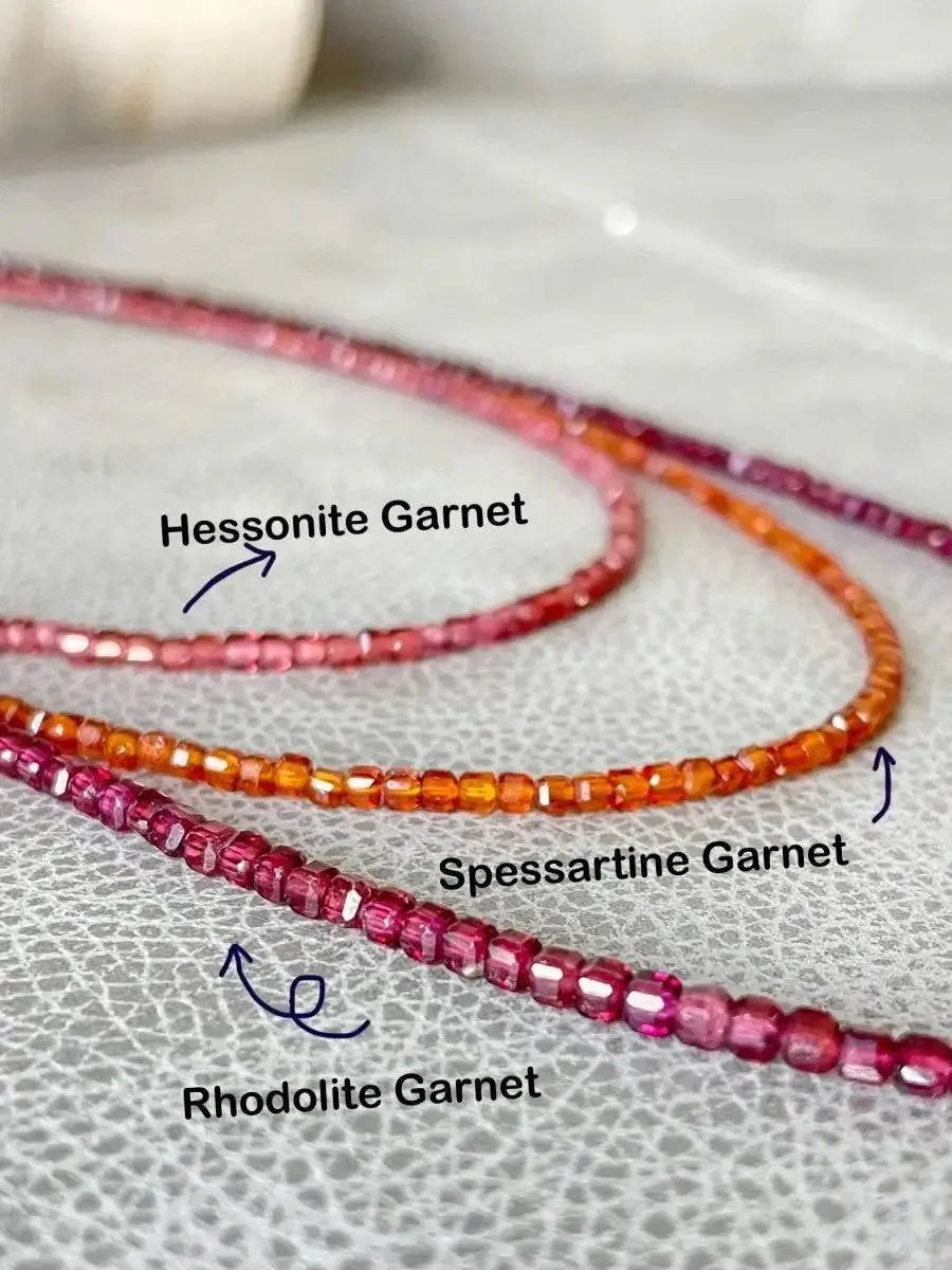 Honey Flame – Hessonite Garnet Necklace - LBV Crafts - Jewelry