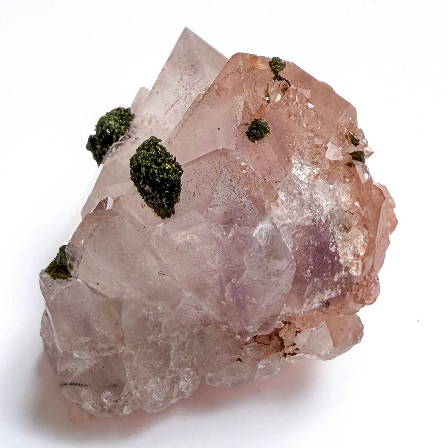 Sichuan Garden Quartz - Pink Amethyst with Epidote, Hematite Inclusions LBV Crafts Crystal