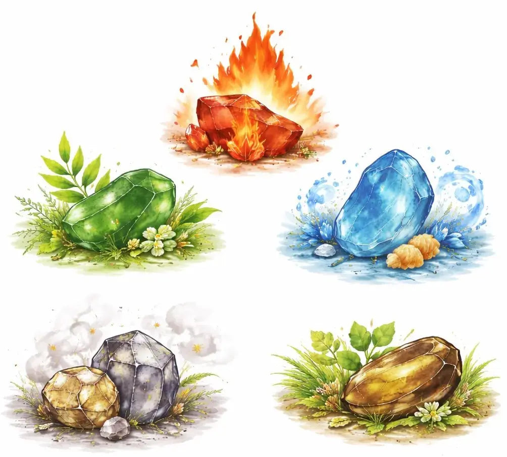 Chinese WuXing Crystal Energy: How to Choose Crystals for Balanced Healing - LBV Crafts
