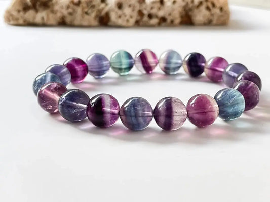 Rainbow Fluorite Bracelet - LBV Crafts - Jewelry