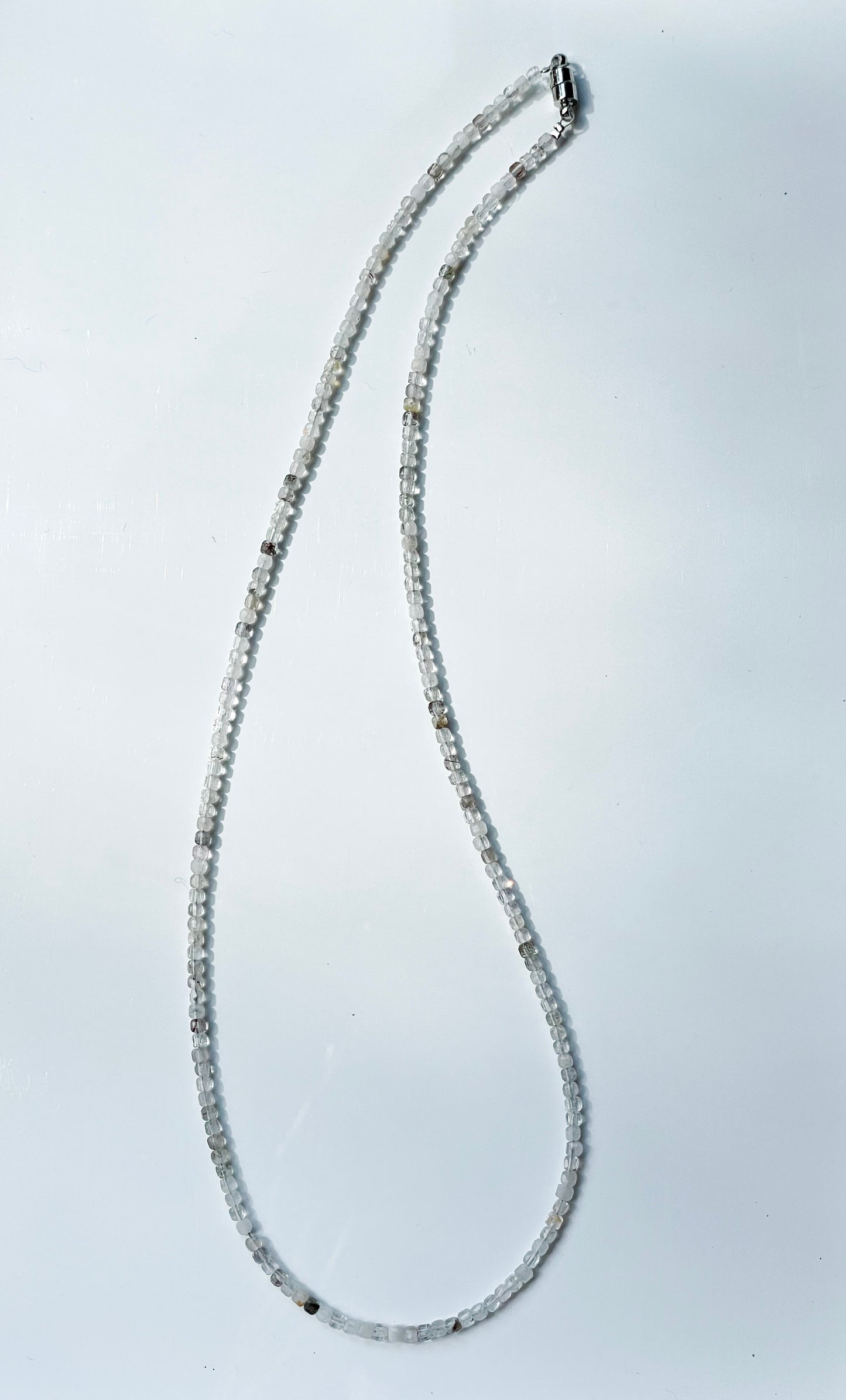 "Diamond Ether" – Herkimer Diamond Micro-Faceted Necklace