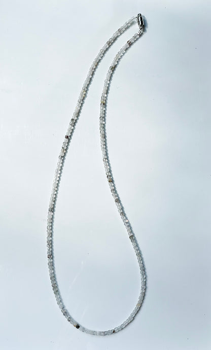 "Diamond Ether" – Herkimer Diamond Micro-Faceted Necklace