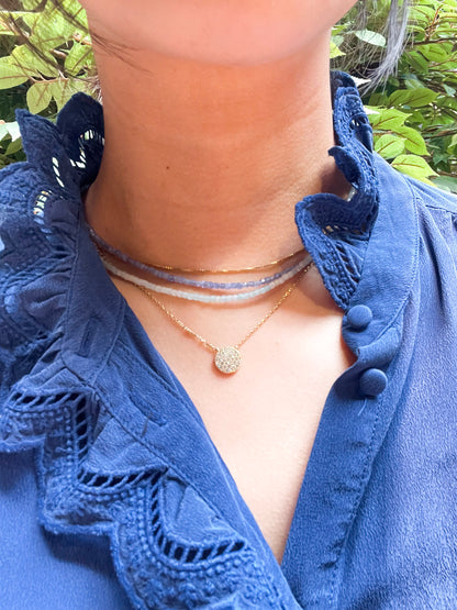 "Ocean Mind" – Kyanite Micro-Faceted Necklace