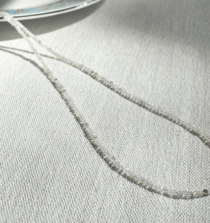 "Diamond Ether" – Herkimer Diamond Micro-Faceted Necklace