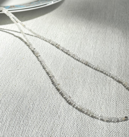 "Diamond Ether" – Herkimer Diamond Micro-Faceted Necklace