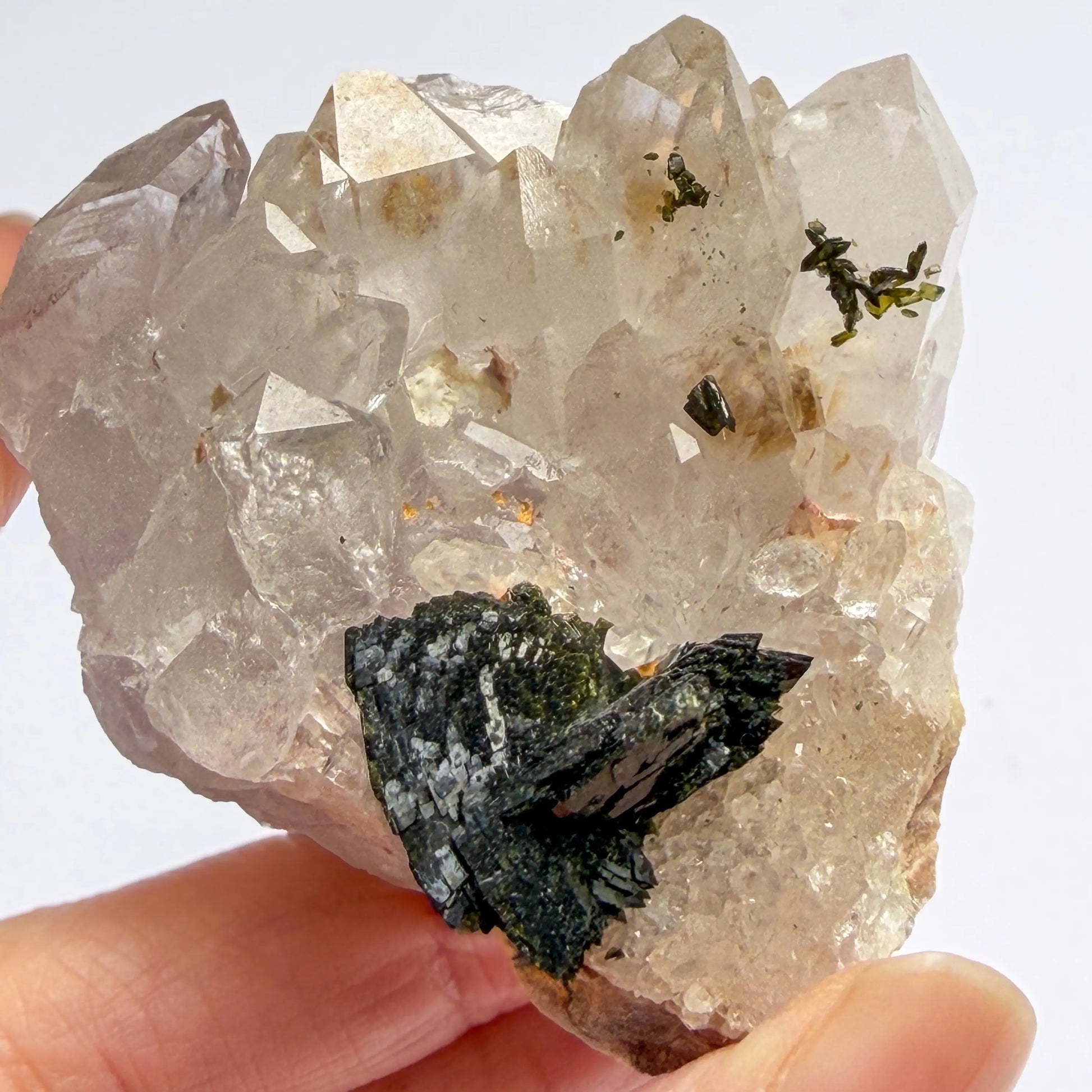 Garden Quartz: Classic Epidote Quartz LBV Crafts Crystal