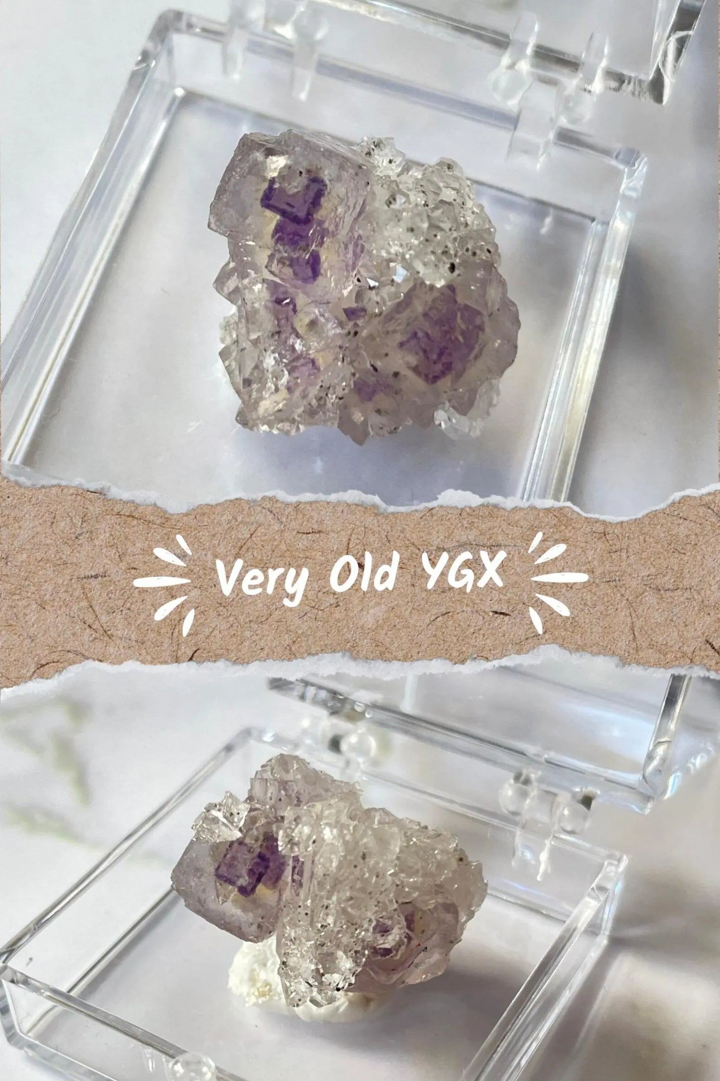 Porcelain Fluorite on Needle Quartz - Yaogangxian, China LBV Crafts