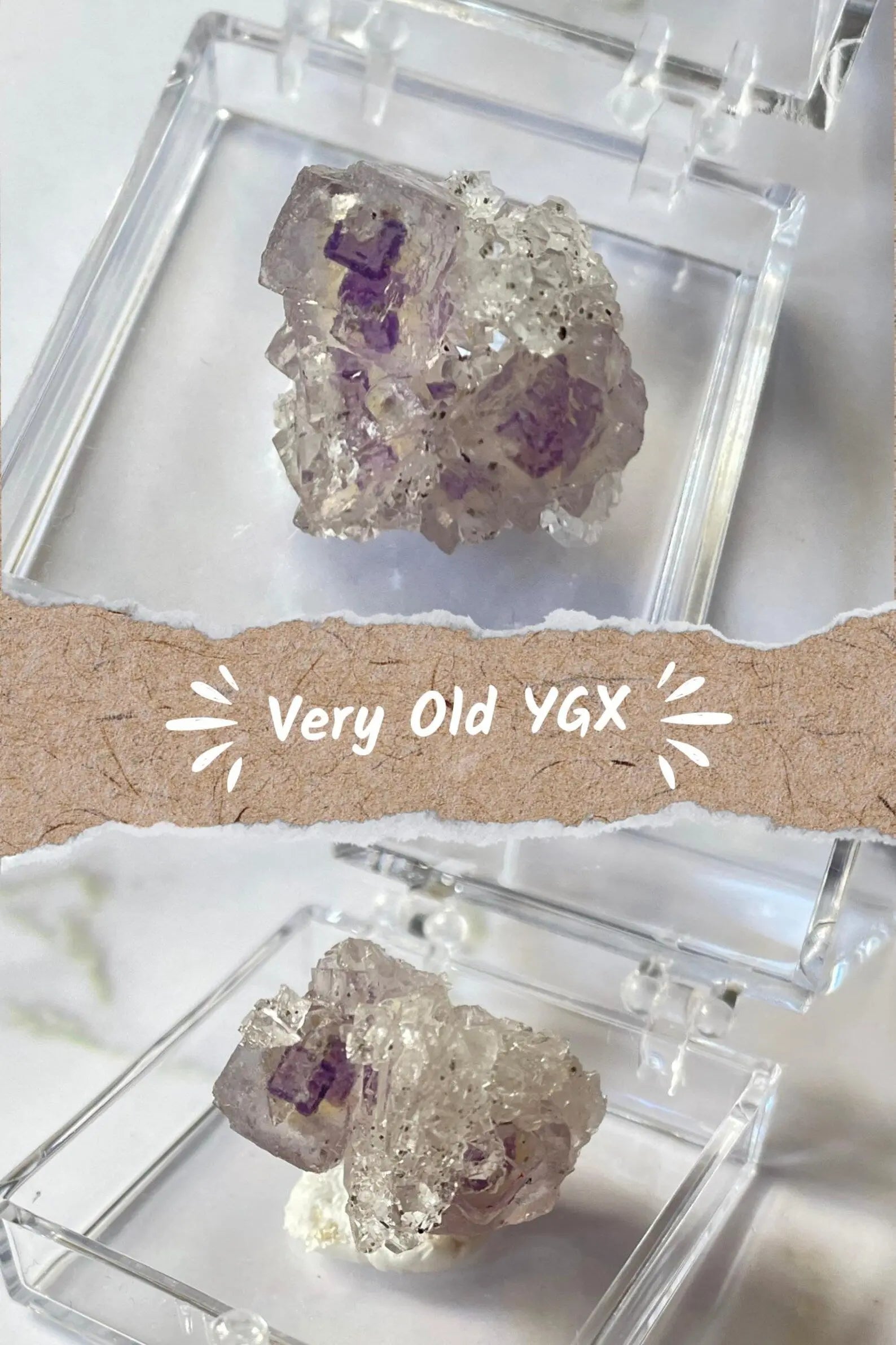 Porcelain Fluorite on Needle Quartz - Yaogangxian, China LBV Crafts