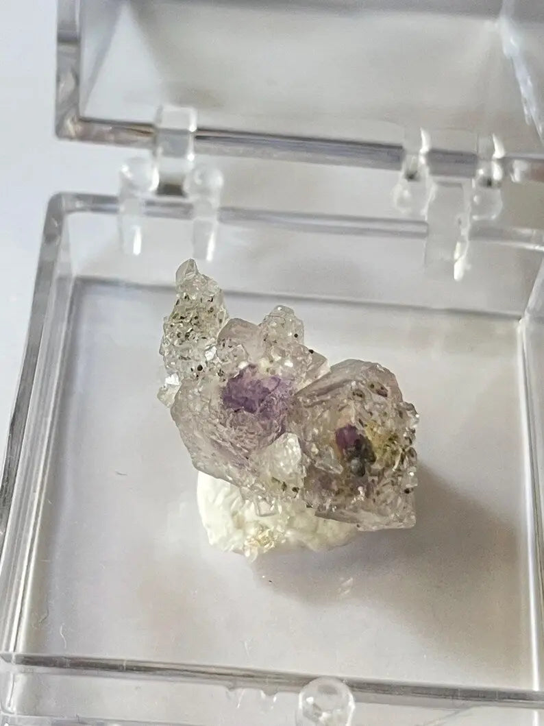 Porcelain Fluorite on Needle Quartz - Yaogangxian, China LBV Crafts