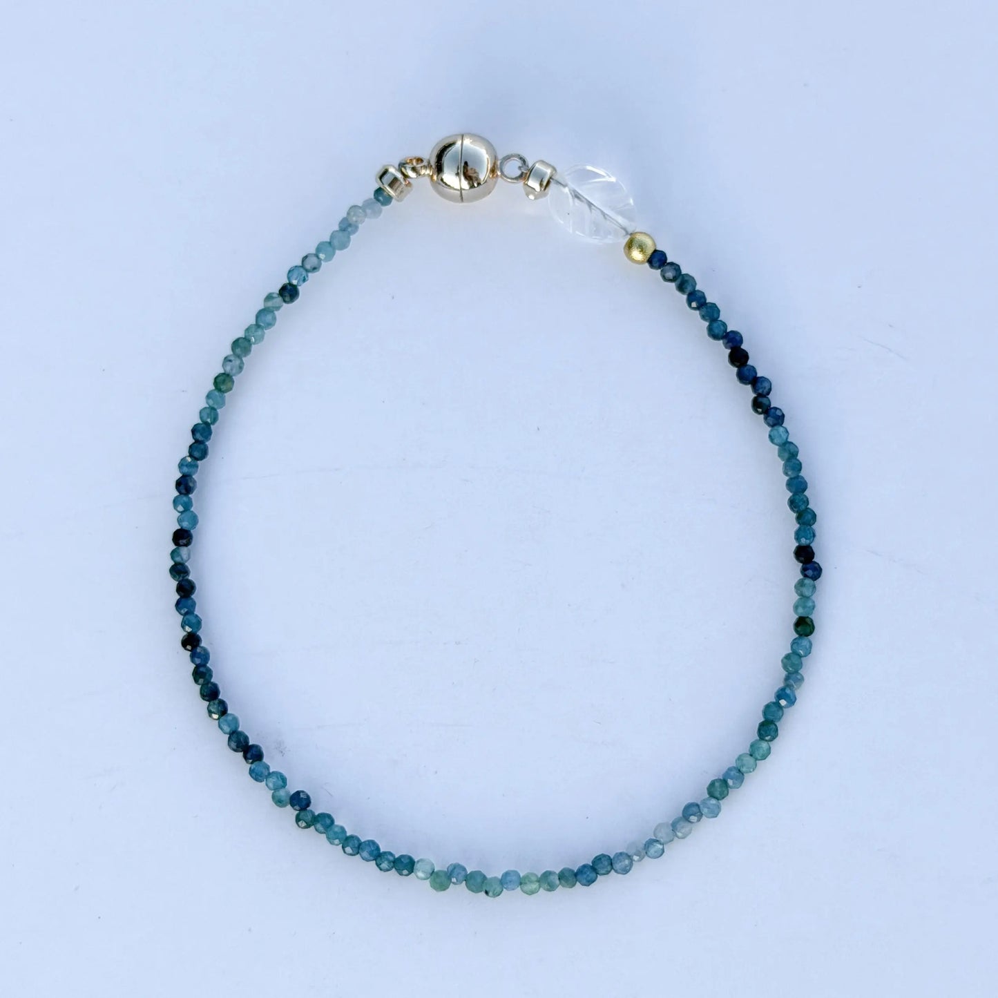 Ocean Drift - Blue Tourmaline Minimalist Bracelet LBV Crafts Jewelry