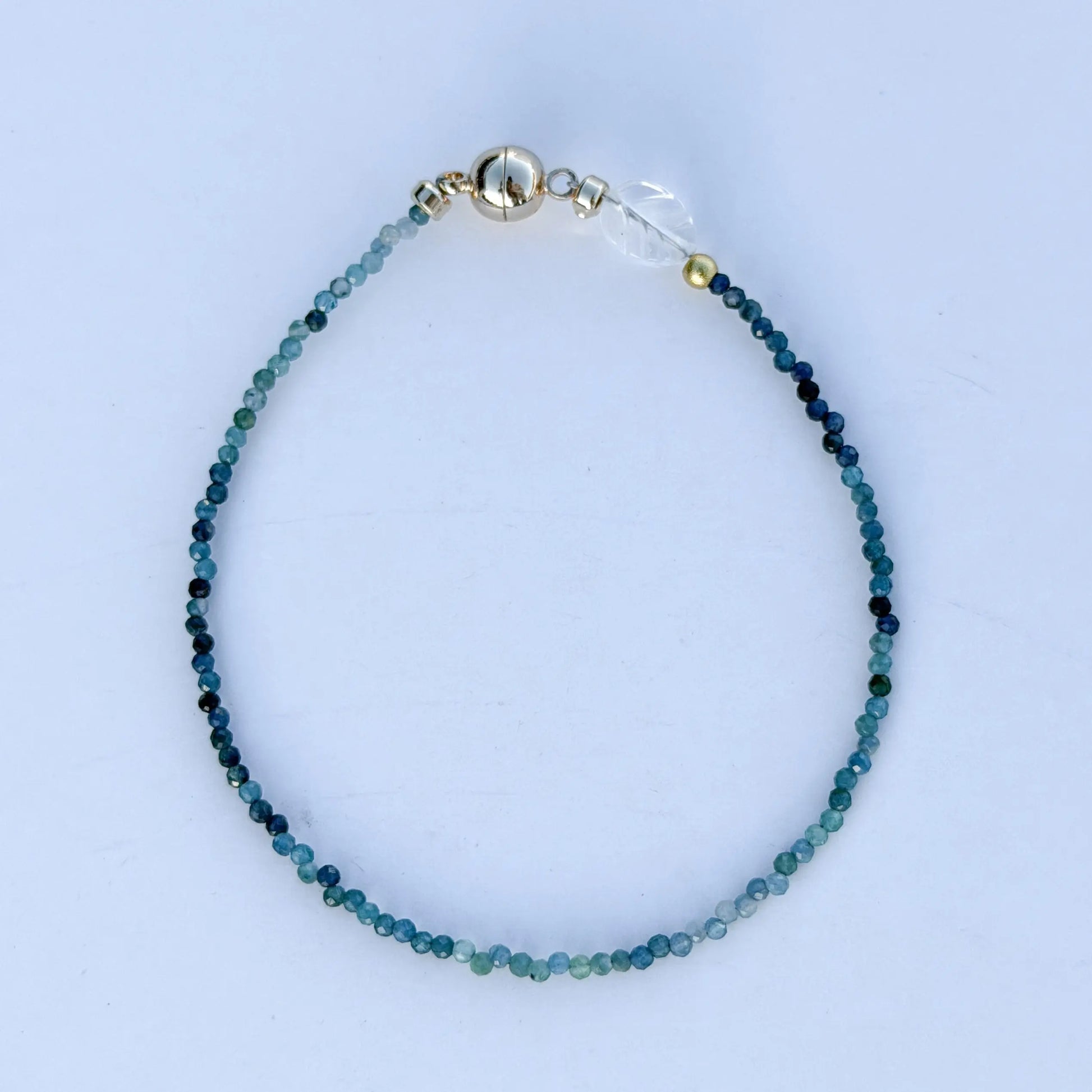 Ocean Drift - Blue Tourmaline Minimalist Bracelet LBV Crafts Jewelry