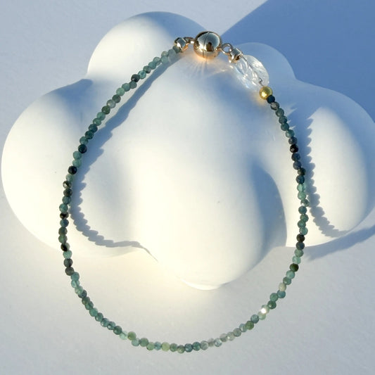 Ocean Drift - Blue Tourmaline Minimalist Bracelet LBV Crafts Jewelry