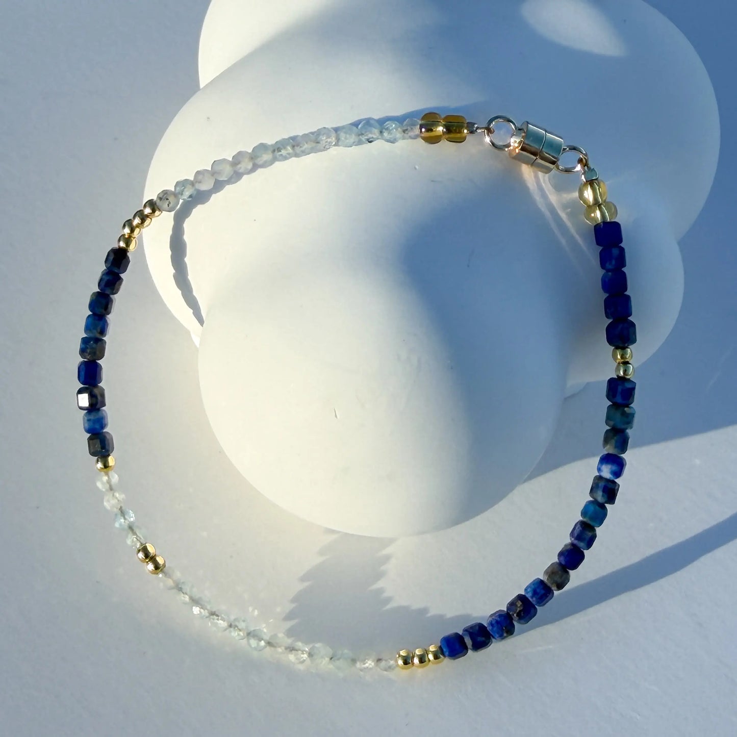 Ocean Calm - Sodalite and Aquamarine Jewelry Minimalist Style LBV Crafts Jewelry