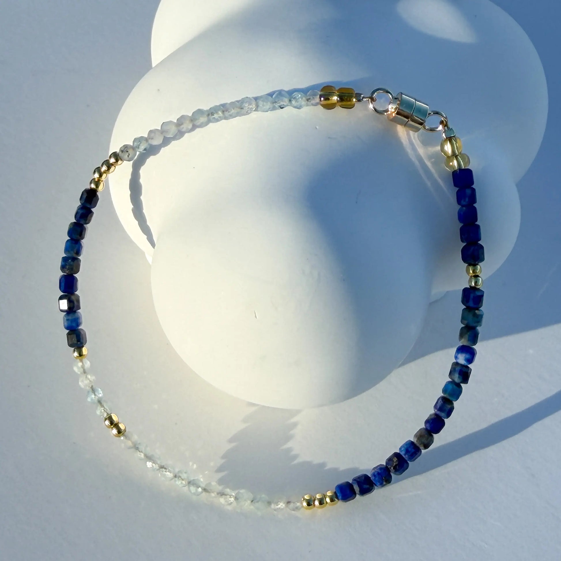 Ocean Calm - Sodalite and Aquamarine Jewelry Minimalist Style LBV Crafts Jewelry