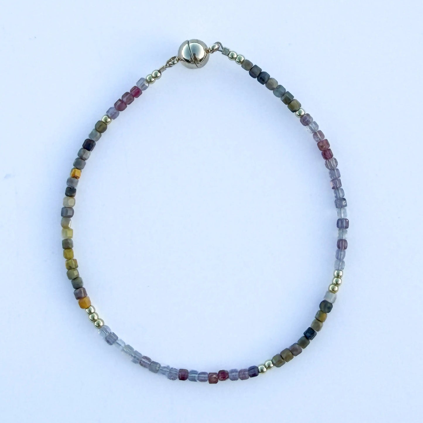 Royal Ember - Spinel Gemstone Japanese Minimalist Bracelet LBV Crafts Jewelry