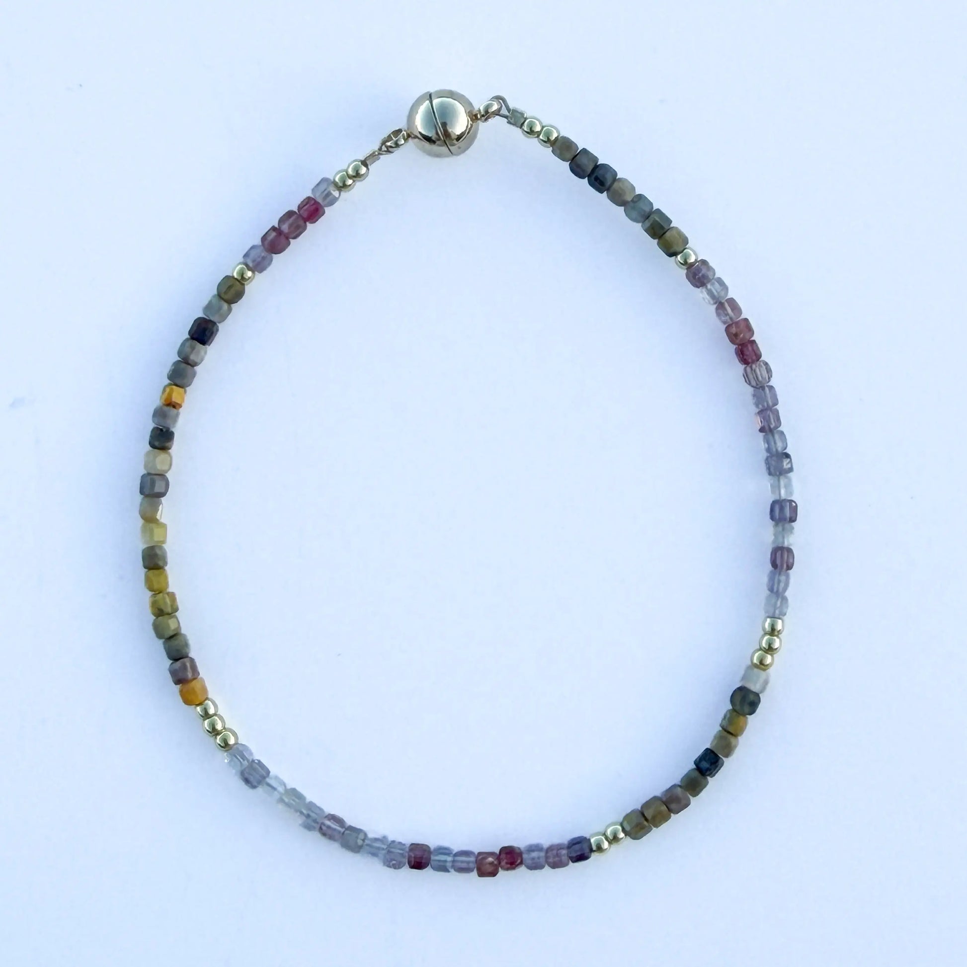 Royal Ember - Spinel Gemstone Japanese Minimalist Bracelet LBV Crafts Jewelry