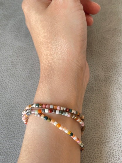 "Desert Dawn" – Alashan Agate Micro-Faceted Necklace