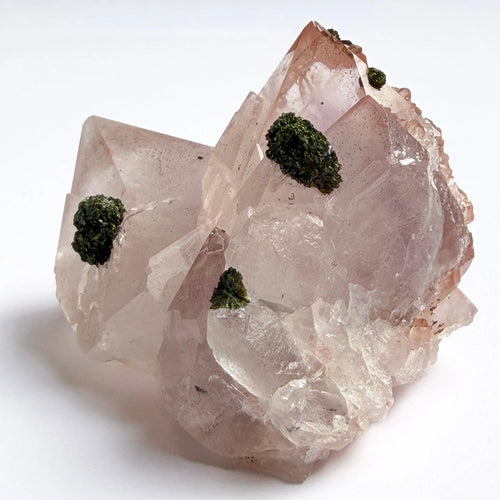 Sichuan Garden Quartz - Pink Amethyst with Epidote, Hematite Inclusions LBV Crafts Crystal