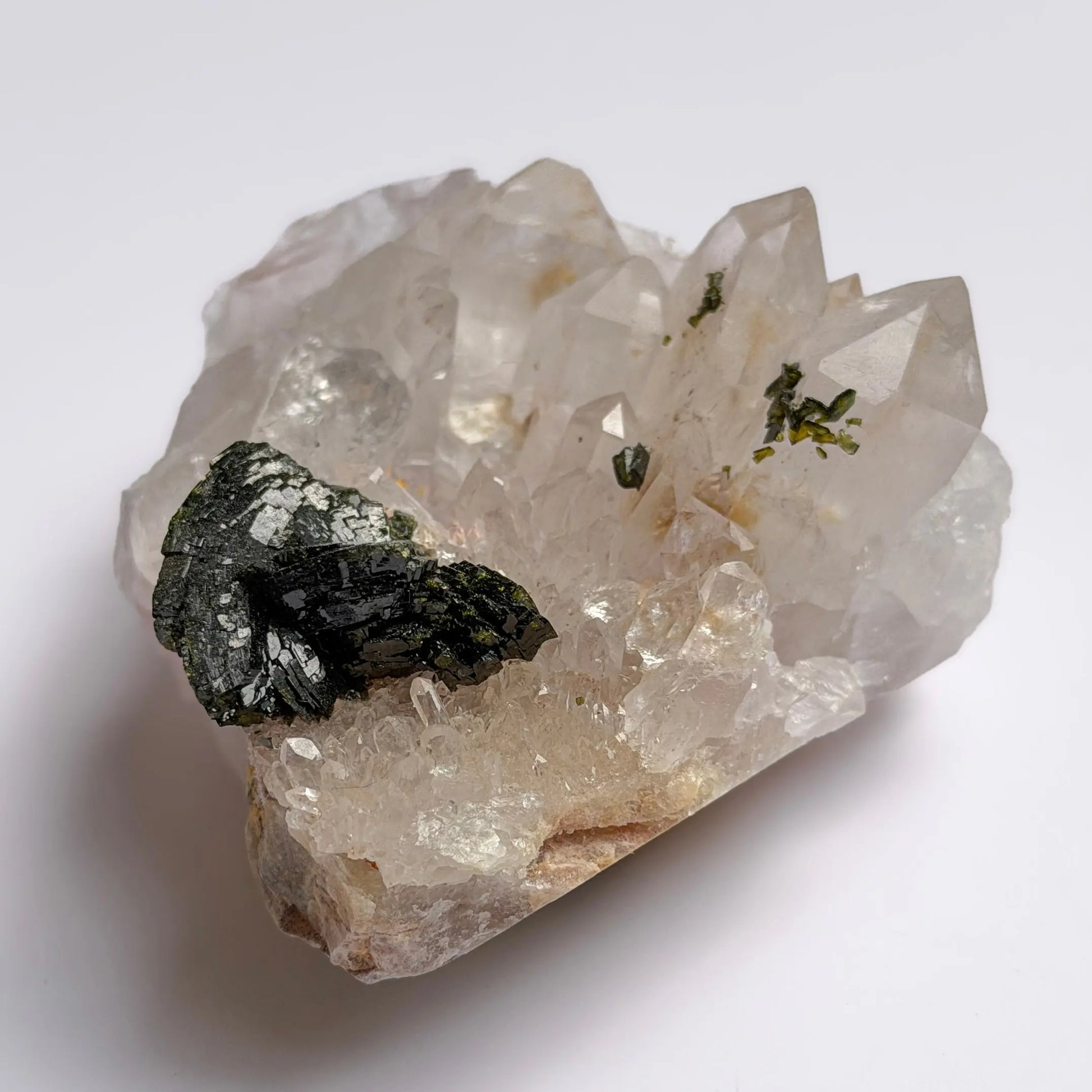 Garden Quartz: Classic Epidote Quartz LBV Crafts Crystal