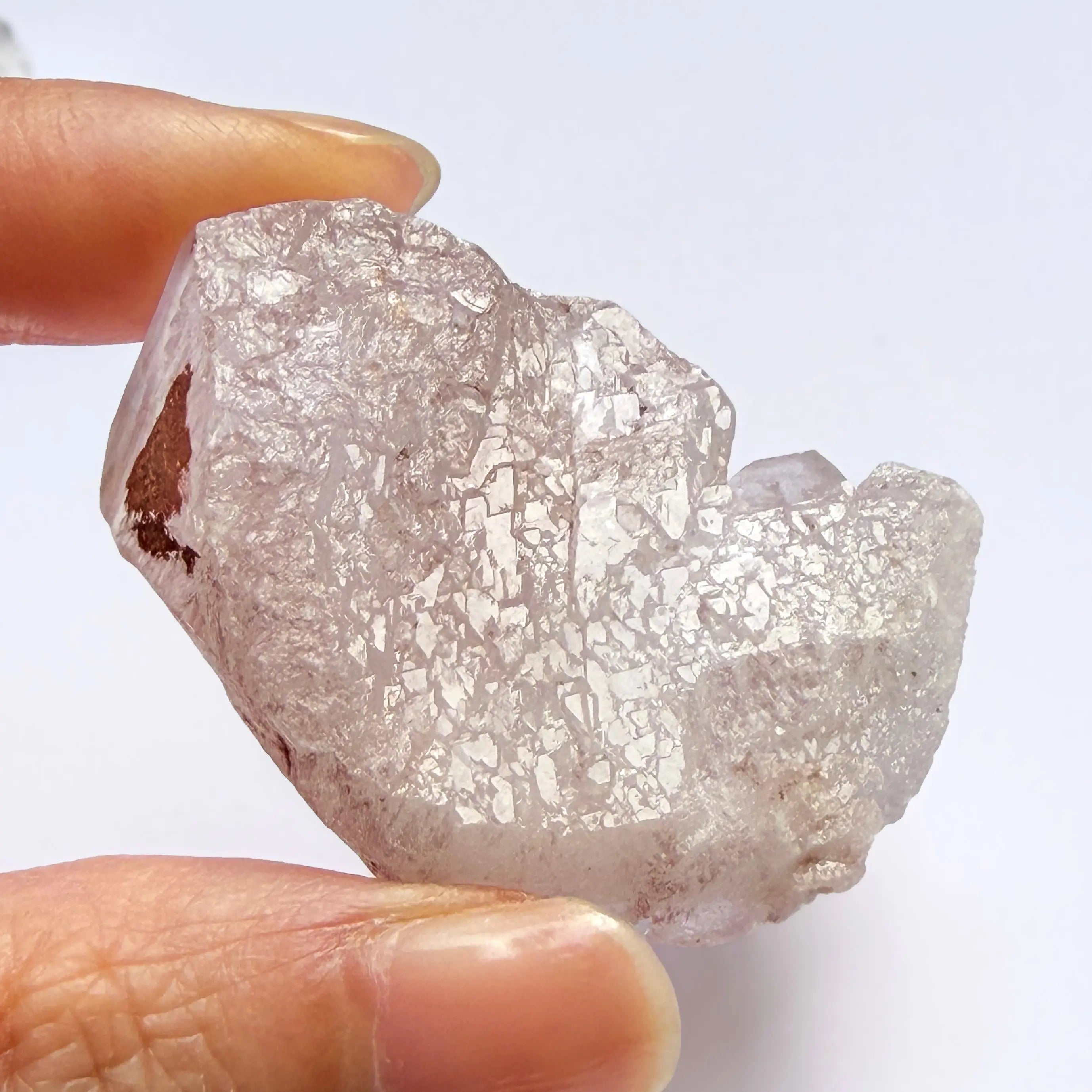 Etched Pink Garden Quartz from Sichuan with Hematite – LBV Crafts