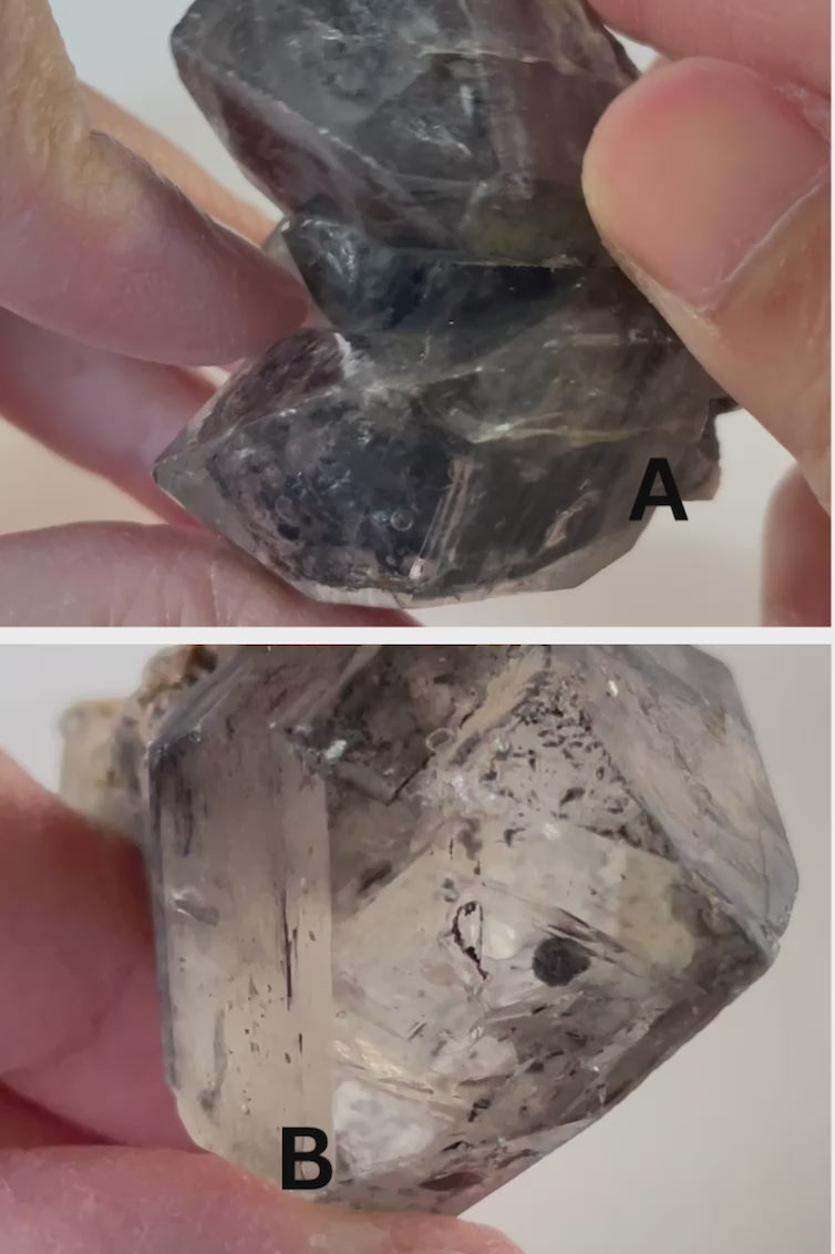 Enhydro Crystal with ancient trapped water moving inside